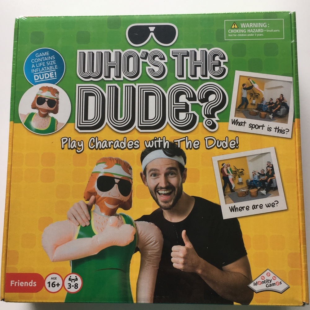 NWT  Who’s the Dude? Party Game (Sealed in box)